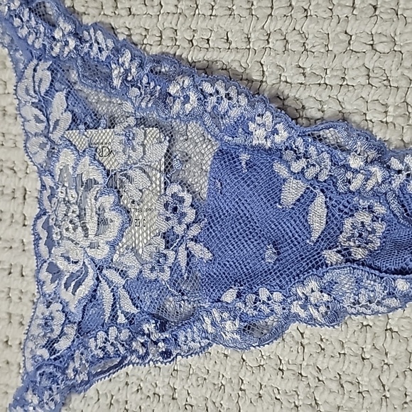 NWT Vintage La Perla Thong - Made in Italy - Blue - Size 3 / Medium - Picture 3 of 7